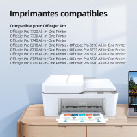 Комплект Prodoki із 4 змінних картриджів 953XL для HP Officejet Pro чорний блакитний пурпуровий жовтий (my-17142)