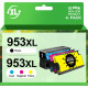 Комплект Prodoki із 4 змінних картриджів 953XL для HP Officejet Pro чорний, блакитний, пурпуровий, жовтий (my-17142)