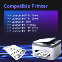 Тонер-картридж чорний ZIPRINT w1420X для HP Laserjet MFP 142A W1420A, MFP m140w, m110w MFP m140we, m110we, m139we, m139w, чорний, без чіпа (my-14050)