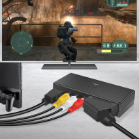 Конвертер AIFHDAUF Scart у HDMI, конвертер RCA у HDMI, перемикач HDMI 3 у 1 (my-4309)