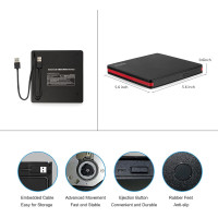 Внешний CD-привод Rioddas BT669 USB 3.0 пишущий для ноутбуков (my-17145)