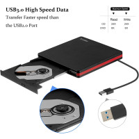 Внешний CD-привод Rioddas BT669 USB 3.0 пишущий для ноутбуков (my-17145)