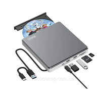 Внешний DVD-привод Bunud CT10 5 в 1 с USB 3.0 и картридером SD для ноутбуков и ПК (my-17260) Внешний DVD-привод Bunud CT10 5 в 1 с USB 3.0 и картридером SD для ноутбуков и ПК (my-17260)