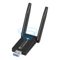 Двохдіапазонний USB Wi-Fi адаптер 2.4/5GHz 1300 Mbps Wireless Lan Card 11ac Black (my-1094)