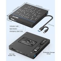 Внешний CD-DVD привод Zacro для ноутбука- USB 3.0 Type-C (my-3056)