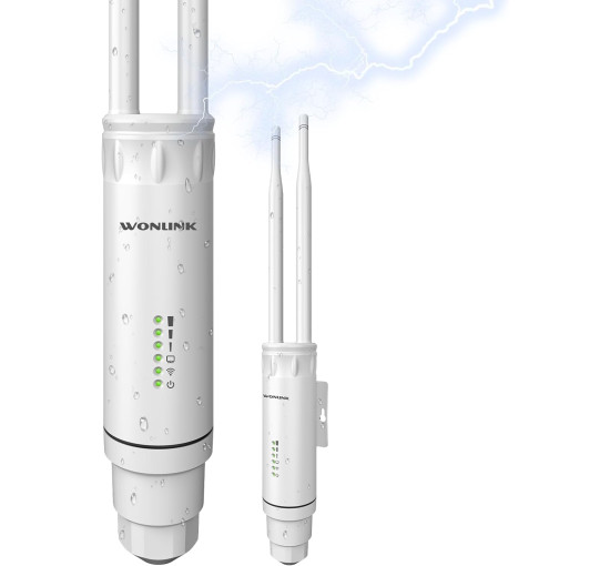 Двухдиапазонный наружный расширитель Wi-Fi WONLINK AP7204 большого радиуса действия 1200 Мбит/с белый (my-4005)