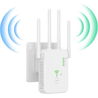 Усилитель WiFi 2 порта LAN, 4 антенны Generic ZJ02 белый (my-15258)