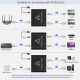 Гігабітний Ethernet-спліттер 1 на 2 - мережний розгалужувач з USB-кабелем живлення LIEZHUA чорний (my-17171)