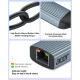 Адаптер Acer ODK440 USB Type-C - Etherne RJ45 без драйверів, алюмінієвий адаптер мережевий 1 Гбіт/с, сірий (15111)