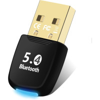 Bluetooth 5.4 USB-адаптер Flintronic, ключ для ПК, бездротовий передавач-ключ для Windows 7/8.1/10/11, режими EDR та BLE, Plug & Play (my-15294)