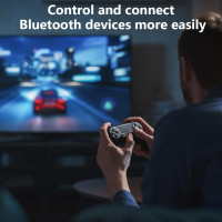 Bluetooth 5.4 USB-адаптер Flintronic, ключ для ПК, беспроводной передатчик-ключ для Windows 7/8.1/10/11, режимы EDR и BLE, Plug & Play (my-15294)