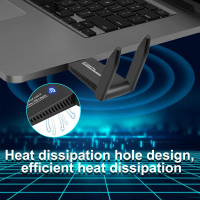 WLAN-адаптер AC1300M USB 3.0 з високим коефіцієнтом посилення Wodgreat FR-1300M (my-17163)