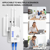 Усилитель сигнала WiFi TGDLLF для дома площадью до 9000 кв. футов 5G/2.4G, беспроводной ретранслятор с портом Ethernet (my-17230)