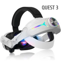 Кріплення-ремінь голови С2 для Meta Quest 3 з акумулятором 8000Mah та RGB підсвічуванням Folem (my-4067)