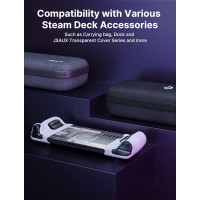 Силиконовый защитный чехол JSAUX, совместимый с Steam Deck, Steam Deck GripSkin, GripArmor Silicone Sleeve Set (один левый и один правый) GP0016 серый (my-15015)