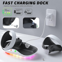 Зарядна станція Hastraith для контролера PS5 VR2 з 2 портами біла (my-15094)