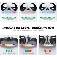 Зарядна станція Hastraith для контролера PS5 VR2 з 2 портами біла (my-15094)