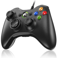Проводной контроллер Diswoe ET18020 для Xbox 360, Slim, ПК, джойстик, геймпад с USB-кабелем (15227)