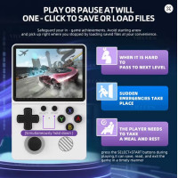 Портативная игровая консоль GB350 с 3,5-дюймовым дисплеем, 64 ГБ, для карманных игровых плееров PS1/MAME/GameBoy, HD-выход (my-17114)