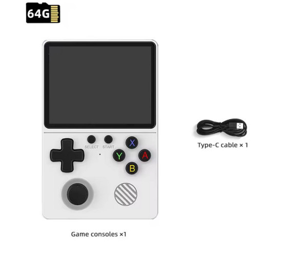 Портативная игровая консоль GB350 с 3,5-дюймовым дисплеем, 64 ГБ, для карманных игровых плееров PS1/MAME/GameBoy, HD-выход (my-17114)