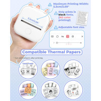 Портативний принтер Memoking Mini T02-White Combo (my-3057)