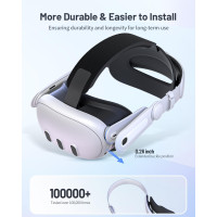 Регулируемый легкий сменный ремешок для гарнитуры VR Zybervr HE-P20 Comfort Elite, Oculus Quest 3, Meta Quest 3, белый (my-2012)