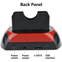 Док-станція для жорсткого диска Tccmebius зовнішній корпус TCC-S862-US з двома слотами USB 2.0 на 2.5 дюйми SATA IDE 35 дюйми з картридером і концентратором (my-17048)