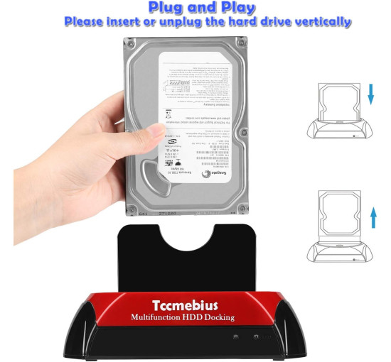 Док-станция для жесткого диска USB 2.0, TCC-S867-US, внешний корпус для 2,5-дюймовых и 3,5-дюймовых жестких дисков IDE SATA I/II/III, твердотельных накопителей (my-17015)