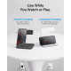 Беспроводная зарядка док-станция Z5 Qi 3в1 для iPhone/Apple Watch/AirPods черный (my-3130)