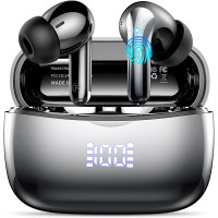 Беспроводные наушники WeurGhy X12 Graphite-Silver, Bluetooth 5.3 (my-4219)