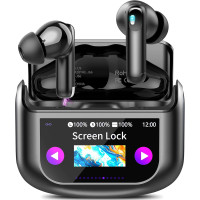 Бездротові навушники QXUFV U9 із сенсорним екраном та 5 режимами еквалайзера чорний (my-17119)