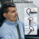 Bluetooth-гарнітура Atheewon U8 з функцією вимкнення звуку з USB-адаптером для підключення до комп'ютера чорний (my-17125)