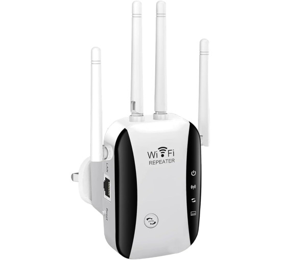Усилитель WiFi-сигнала 4 антенны K&J KP300 белый (my-17214)