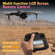 Дрон Toladrone TD12LCD з камерою, пульт дистанційного керування з РК-екраном чорний (my-17036)