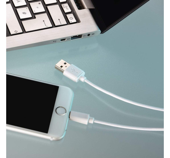 Кабель Hama Apple Lightning Кабель USB Lightning White - USB (1 м) (my-4234)