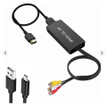 Конвертер AV RCA у HDMI з додатковим живленням USB (my-4232)