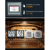 Цифровой гигрометр Hoyiours для дома 2 шт мини-измеритель влажности комнатный термометр (my-18162)