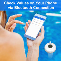 Bluetooth плавающий термометр для бассейна Inkbird IBS-P01B белый (my-15005)