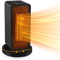 Электрический керамической обогреватель-тепловентилятор Fuqiduo PTC-1500P1 мощностью 1200 Вт, черный (my-2037)