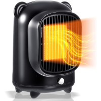 Портативный электрический обогреватель тепловентилятор Honoson Black 500 Вт (my-2098)