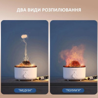 Ультразвуковой портативный увлажнитель воздуха Doctor-101 Volcano с эффектом огня и двухцветным ночником (my-2029)