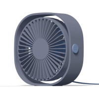 Маленький персональный USB настольный вентилятор 3 скорости NED черный (my-15175)