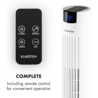 Колонний вентилятор та аромадифузор із сенсорною панеллю Klarstein Skyscraper 2G, Білий, 10027944 (my-5207)
