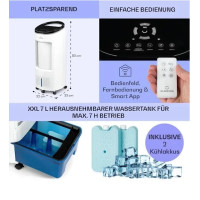 Мобільний охолоджувач повітря (вентилятор-охолоджувач) Klarstein IceWind Plus Smart 4-in-1, 65 Вт, 10040211, білий (my-5202)