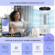 Мобильный воздухоохладитель (вентилятор-охладитель) Klarstein IceWind Plus Smart 4-in-1, 65 Вт, 10040211, белый (my-5202)