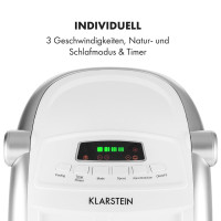 Портативний вентилятор-охолоджувач-зволожувач повітря Klarstein Maxfresh 4 в 1, 55 Вт, 10029393, білий (my-5203)