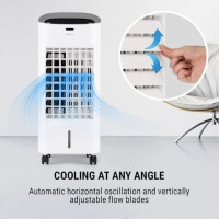Мобільний портативний вентилятор-охолоджувач, зволожувач повітря OneConcept Coolster 65 Вт, 10032347, білий (my-5217) є подряпини
