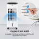 Мобільний портативний вентилятор-охолоджувач, зволожувач повітря OneConcept Coolster 65 Вт, 10032347, білий (my-5217) є подряпини