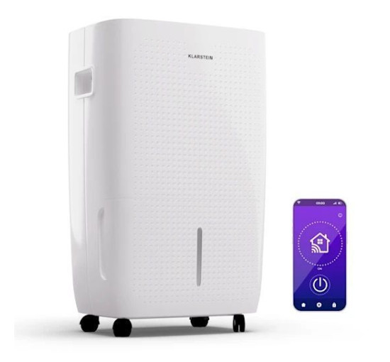 Осушувач повітря Klarstein DryFy Connect 60 Wi-Fi 10045546 65 м² (my-5219)