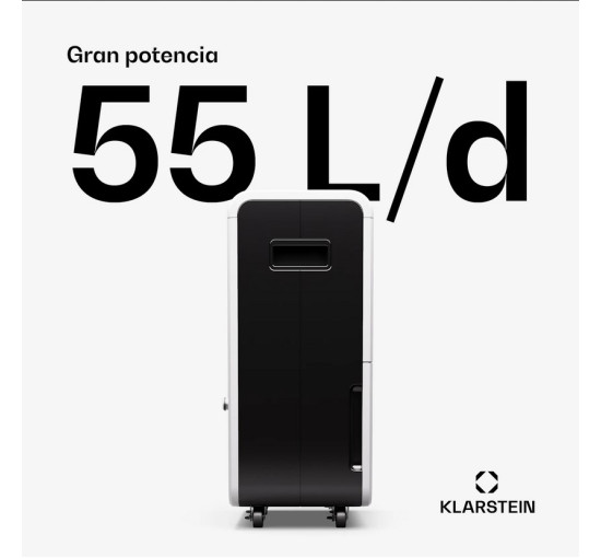 Осушитель воздуха Klarstein DryFy Grand 55L Smart WiFi 10045544 50 м² (my-5221)